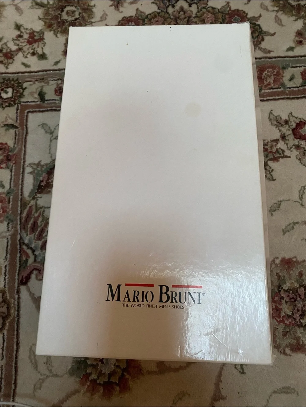 Vintage Italian Leather Mario Bruni Burgundy Wingtip Oxfords in Original Box